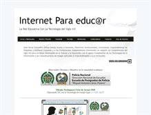 Tablet Screenshot of internetparaeducar.com